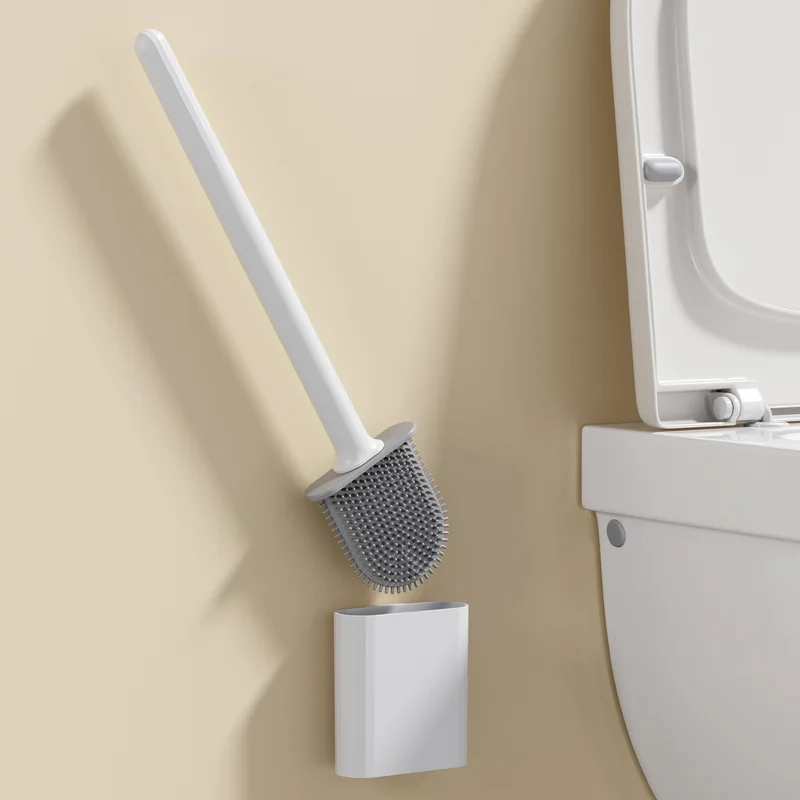 Plunger Toilet - Waterproof Soft Bristle Toilet Brush, Silicone