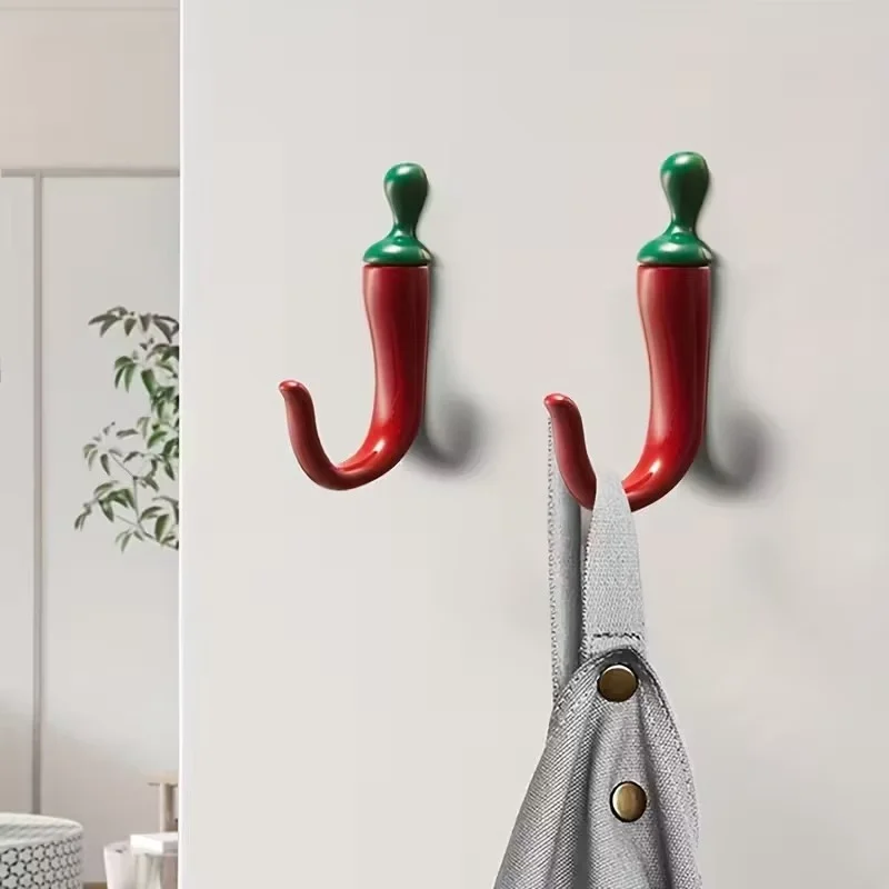 10PC Pepper Shaped Wall Hooks  - đánh giá và giá Home Bathroom Organizer